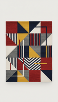 Graphic-pattern designer rug