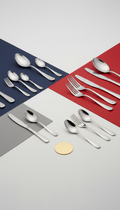 Matte silver chic cutlery set